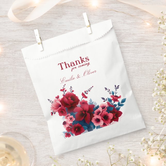 Danke fürs Kommen und dein Name Geschenktütchen (Ausgeschnitten)