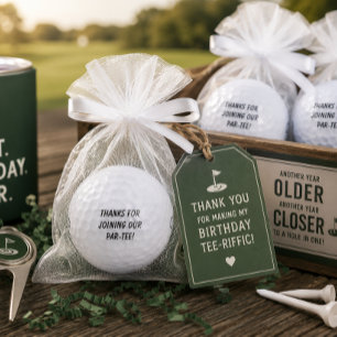'Danke fürs Mitfeiern auf unserer Par-tee!' Golf-H Golfball