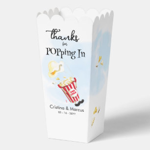Danke für's Vorbeikommen Popcorn Geschenkschachtel
