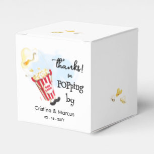 Danke für's Vorbeikommen Popcorn Geschenkschachtel