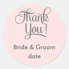 Danke, Gastgeschenk Hochzeit Aufkleber