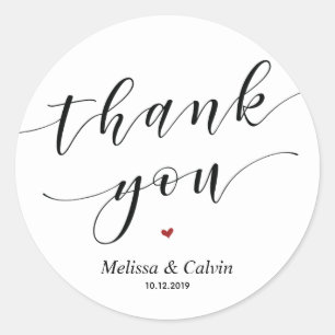 Danke Gastgeschenk Hochzeit Wedding Sticker / Labe