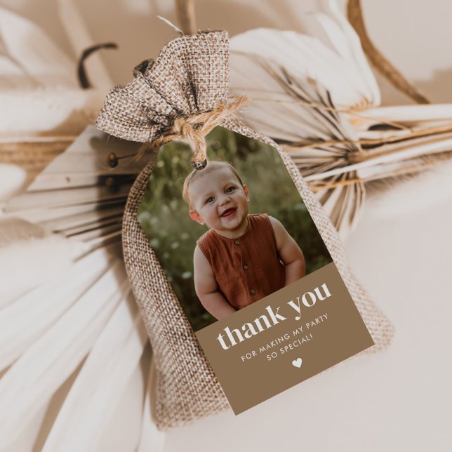 Danke, Geburtstag Foto Geschenkanhänger (Von Creator hochgeladen)