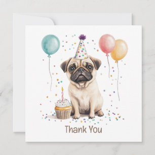 Danke Geburtstag Mops Hund