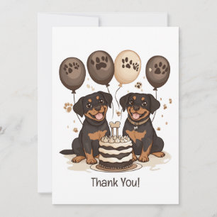 Danke Geburtstag Rottweiler Hunde
