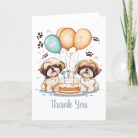 Danke, Geburtstag Shih Tzu Hunde Geburtstagstorte