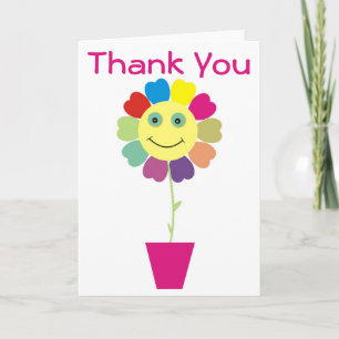 Danke Gelbes Gesicht Sonnenblume Rosa