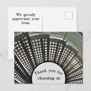 Danke Geschäftskunden Würdigung Einzigartig Postkarte