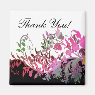 Danke Geschenk - Magnet - Elegante Blume