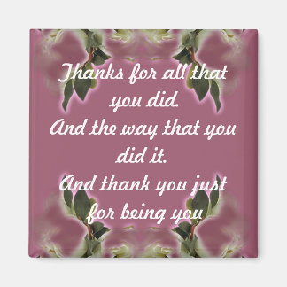 Danke Geschenk - Magnet - Vintage Dusty-Rose