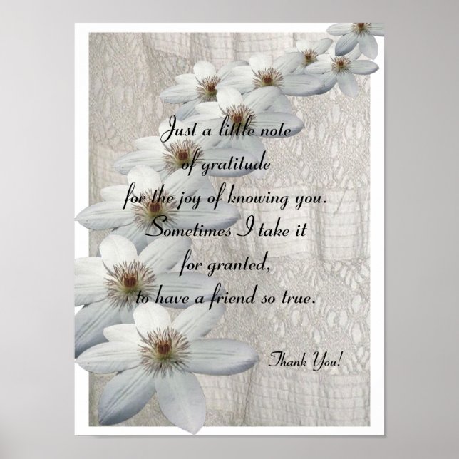 Danke, Geschenk - Poster Verse (Vorne)