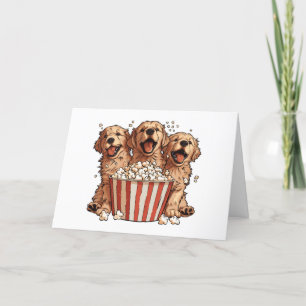 Danke Golden Retriever Hogs Movie Popcorn