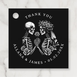 Danke Gothic Wedding Geschenkanhänger