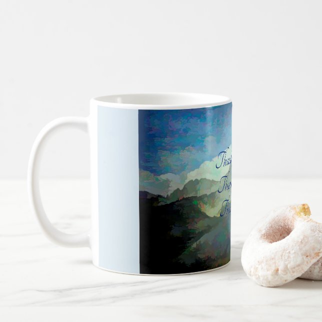 Danke, Gott.  Kaffee-Tasse Kaffeetasse (Mit Donut)