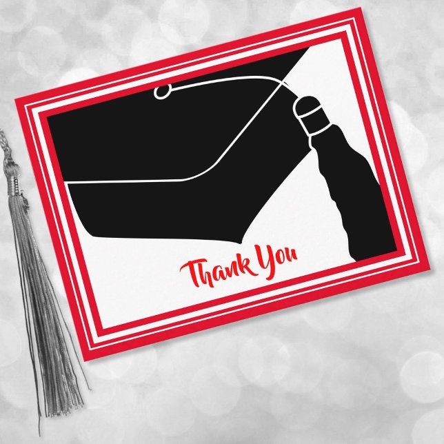Danke Grand Cap Red und White Postkarte (Von Creator hochgeladen)