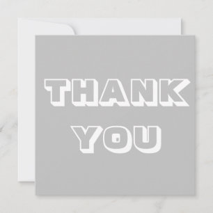 Danke, grau weiß karte