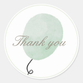 Danke, Green Balloon Sticker