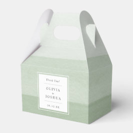 Danke, Green Wedding Geschenkschachtel