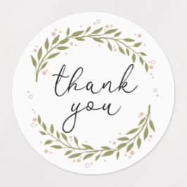 Danke, Greenery Etiketten