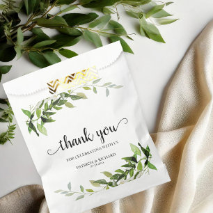 Danke Greenery Hochzeit Geschenktütchen