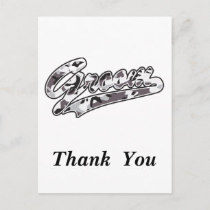 Danke/Groom Postkarte