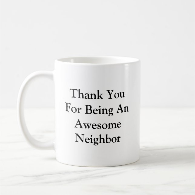 Danke, großartiger Nachbar Kaffeetasse (Links)