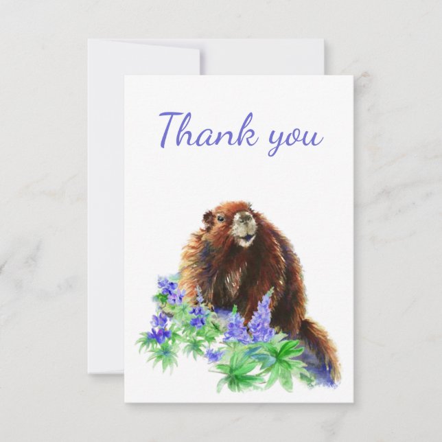 Danke Groundhog, Marmot, Tierleere innen (Vorderseite)