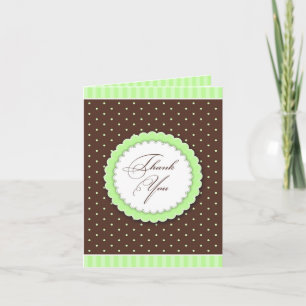 Danke grün/Brown-Karte