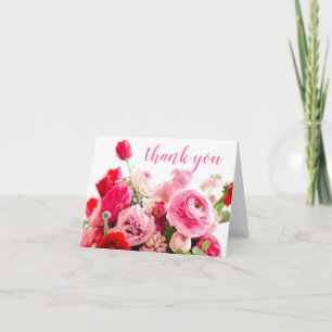 Danke Hand Schrift Rosen Blumen Vorlage