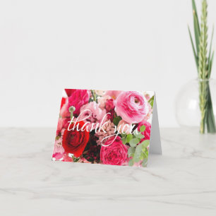 Danke Handgeschrieben Wasserfarbe Rosen Blumen