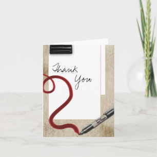 Danke handgeschriebenes Schulbriefpapier