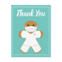 Danke Healthcare White Scrubs Gingerbrew Mann