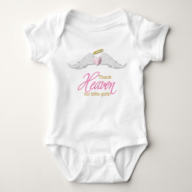 Danke Heaven für den Bodysuit-Strampler für kleine Baby Strampler (Vorderseite)