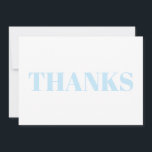 Danke, hellblau, moderne Karte<br><div class="desc">Danke, hellblau, moderne Note Card. Elegantes, modernes Design.</div>