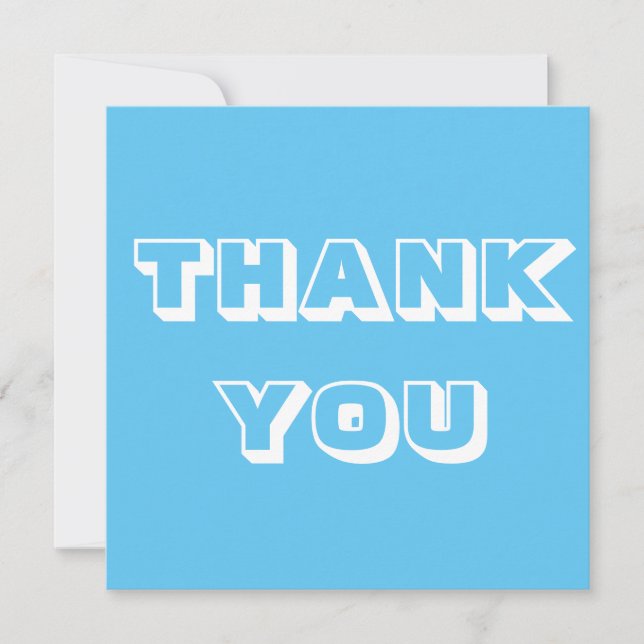 Danke, hellblau weiß (Vorderseite)