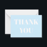 Danke, hellblaue weiße Karte<br><div class="desc">Danke,  hellblaue weiße Karte</div>