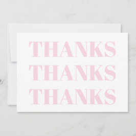 Danke, hellrosa, moderne Karte