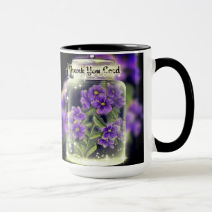 Danke, Herr Lila Stiefmütterchen Tasse