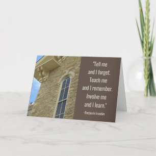 Danke, Herr Professor, dass Sie mir die Karte beig