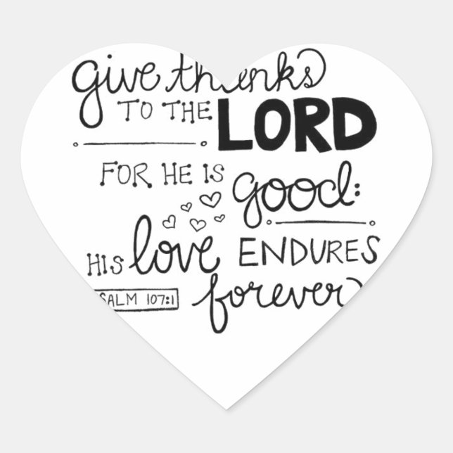 Danke Herz-Aufkleber (Vorderseite)