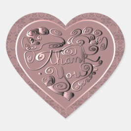 Danke  Herz-Aufkleber