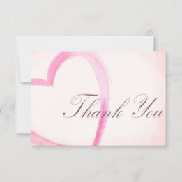 Danke Herz Baby Shower Rosa Hochzeitskarte