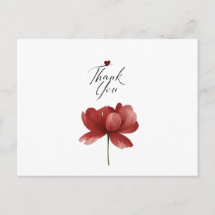 Danke, Herz Ein stilles Danke Dankbarkeit in Bl Postkarte