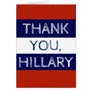 Danke Hillary Rot Weiß und Blau