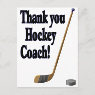 Danke Hockey Coach Postkarte
