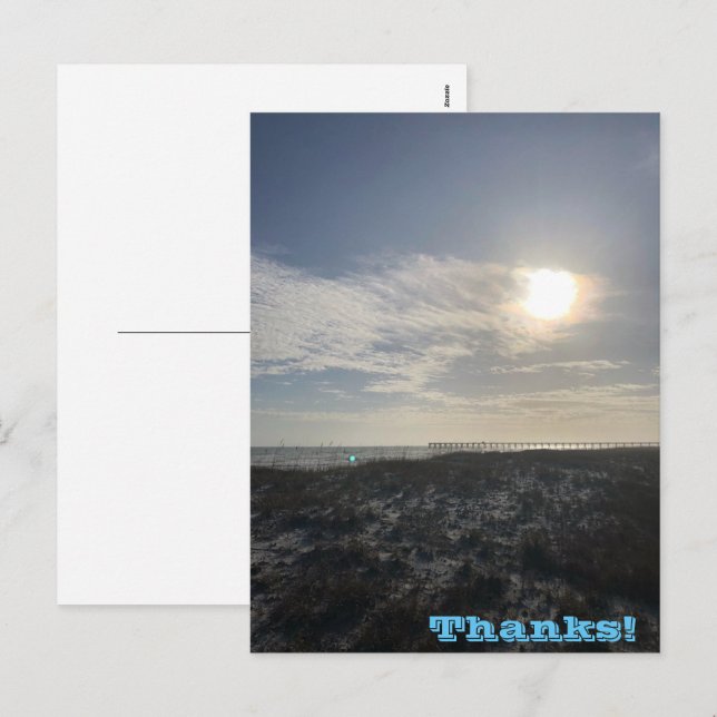 Danke Holiday Postcard Feiertagspostkarte (Vorne/Hinten)