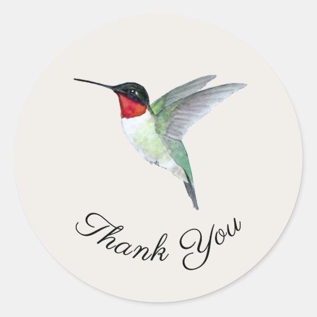 Danke, Hummingbird Sticker (Vorderseite)