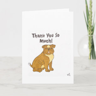 Danke, Hund 3 Card Dankeskarte