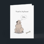 Danke Hundetrainer-Karten, lustiger HundeCartoon<br><div class="desc">Ein lustiger HundeCartoon,  wo ein Hund Gehorsam beim Denken zeigt,  dass es keinen Knochen im Verstand gibt,  obwohl ein Knochen herum liegt. Ein niedliches danken Ihnen zu kardieren für einen Hundetrainer. Innere Mitteilung ist kundengerecht.</div>