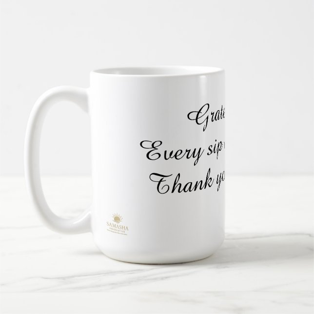 Danke Ihnen Becher 15oz Kaffeetasse (Links)